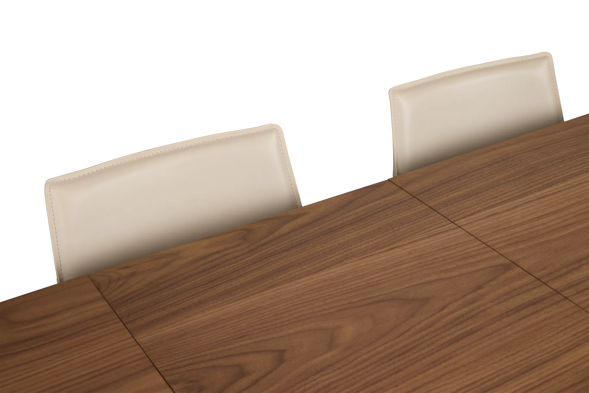 Margo Two-tone Rect Table & 4 Light Beige Upholstered Side Chairs