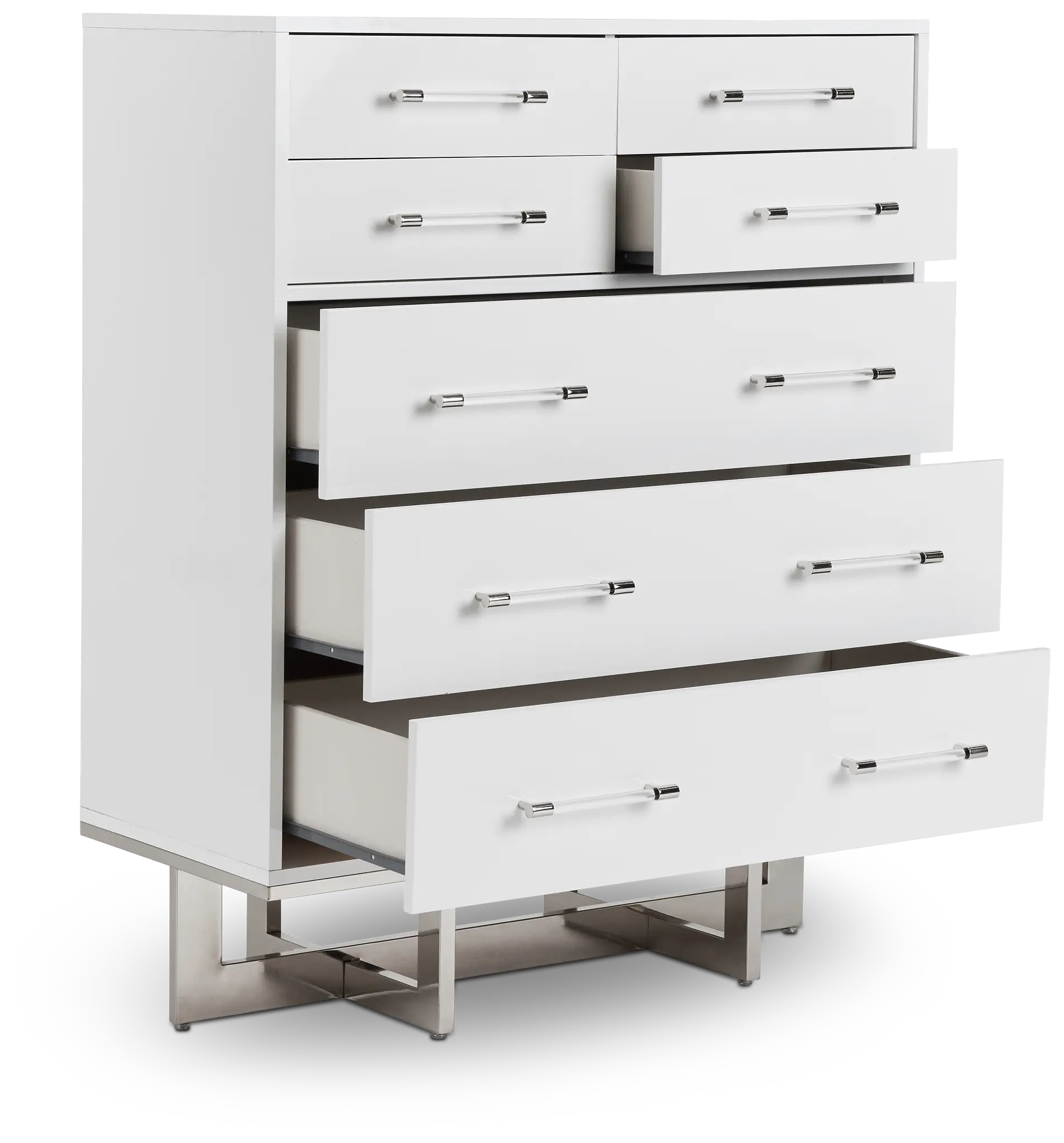 Cortina White Large Drawer Chest Cortina White Large Drawer Chest