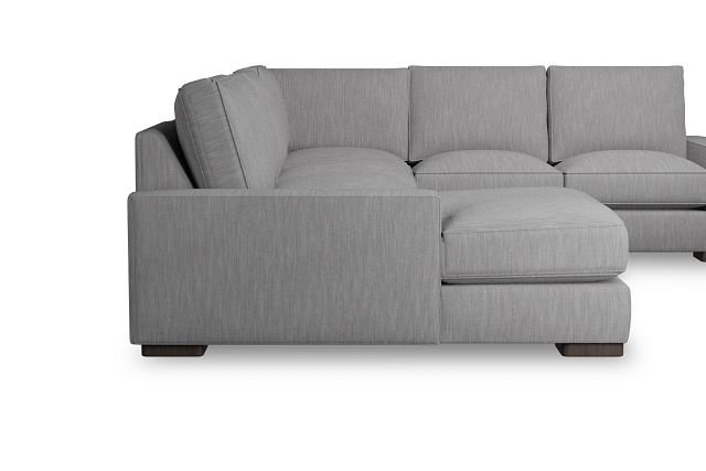 Edgewater Revenue Gray Medium Left Chaise Sectional