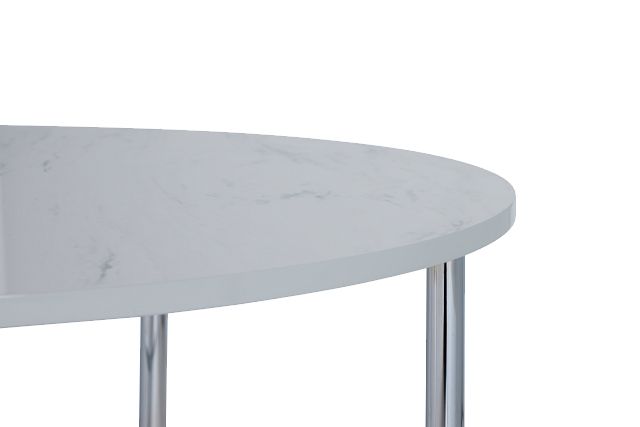 Cyrus White Round 3 Pack Tables