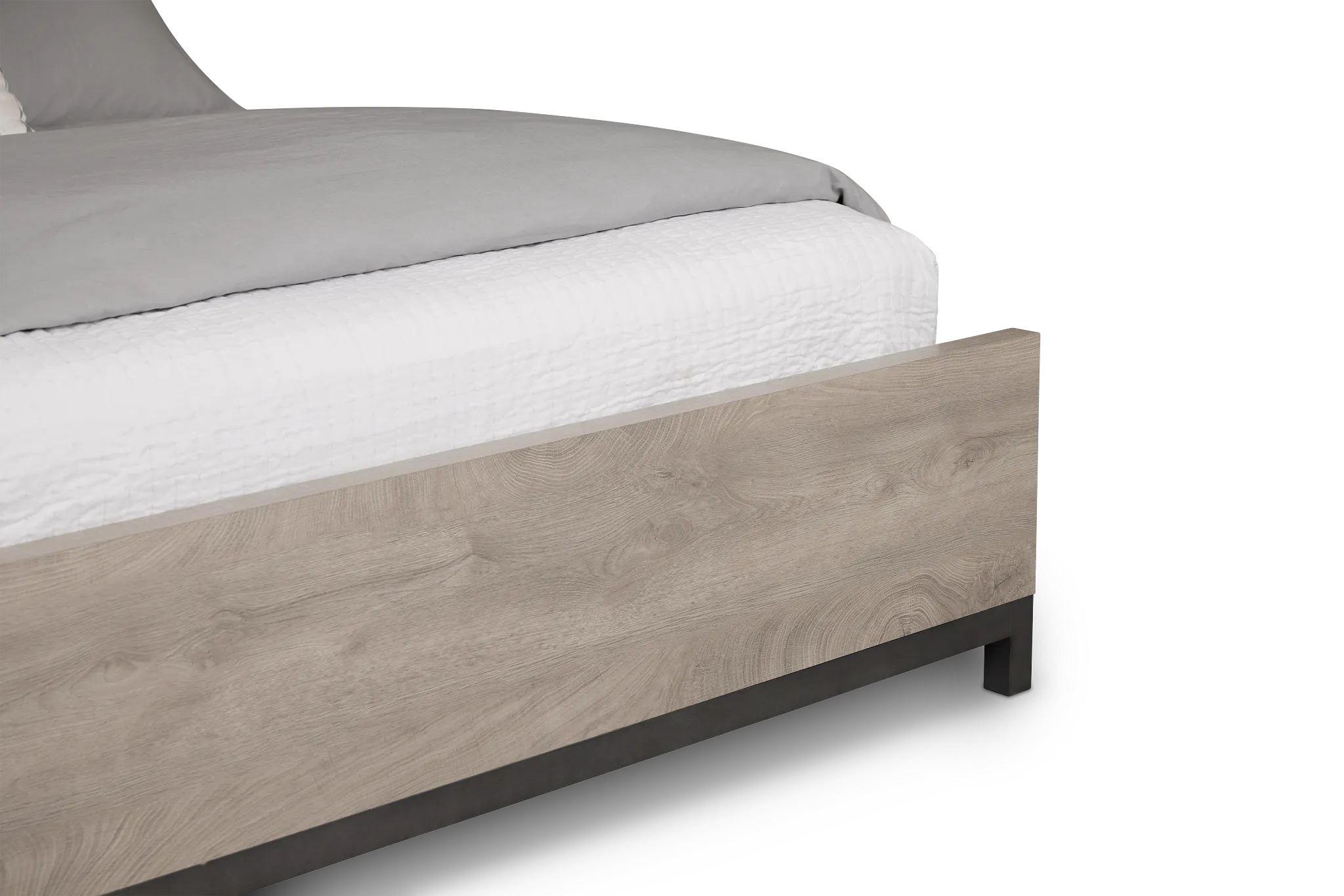 Evanston Gray Panel Bed