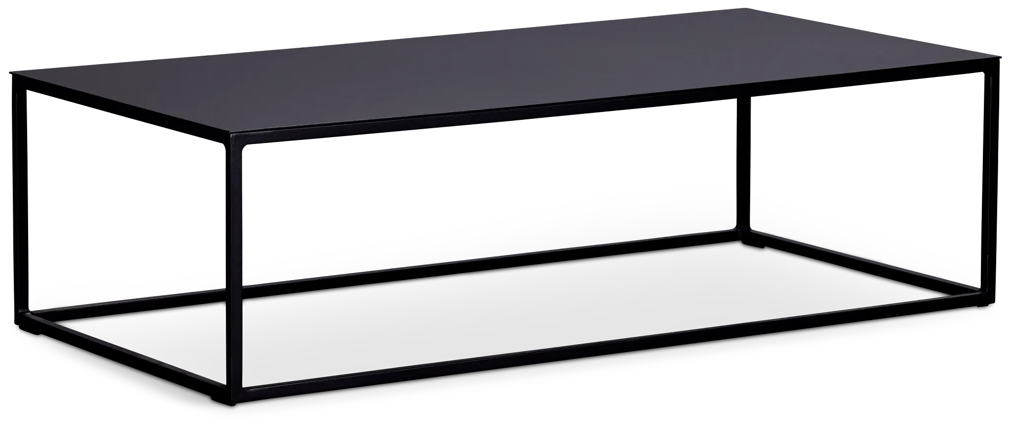 Malaga Black Rect Coffee Table