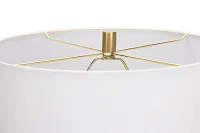 Everly White Marble Table Lamp