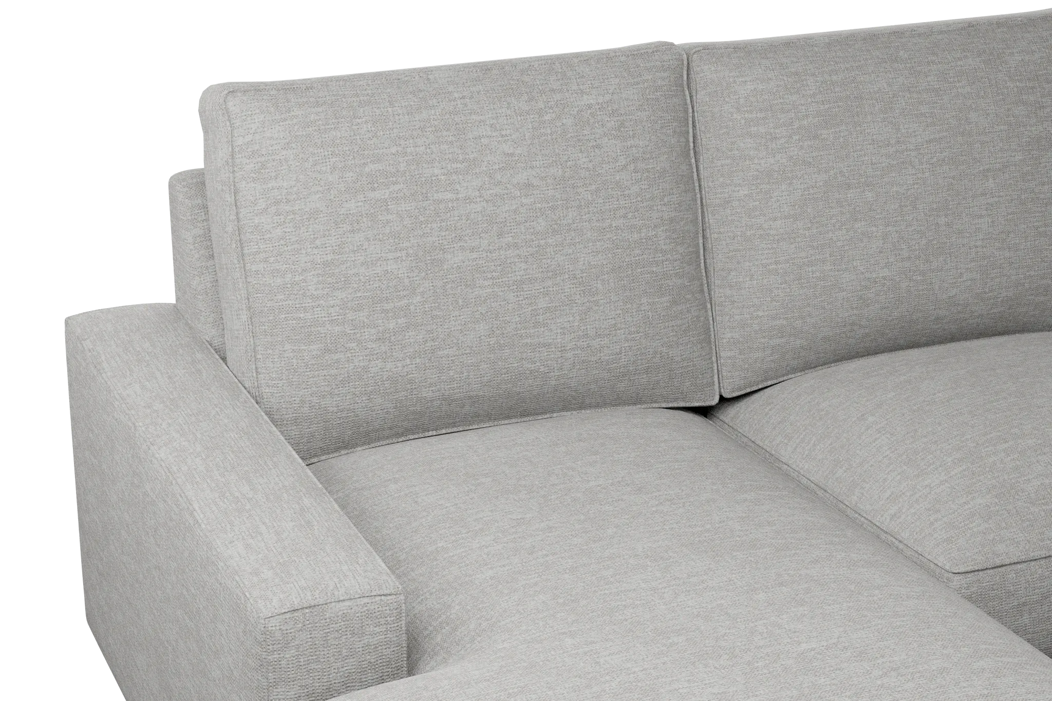 Edgewater Victory Gray Large Left Chaise Sectional