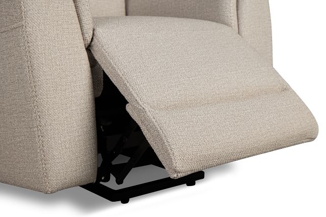 Gavin Beige Fabric Power Lift Recliner