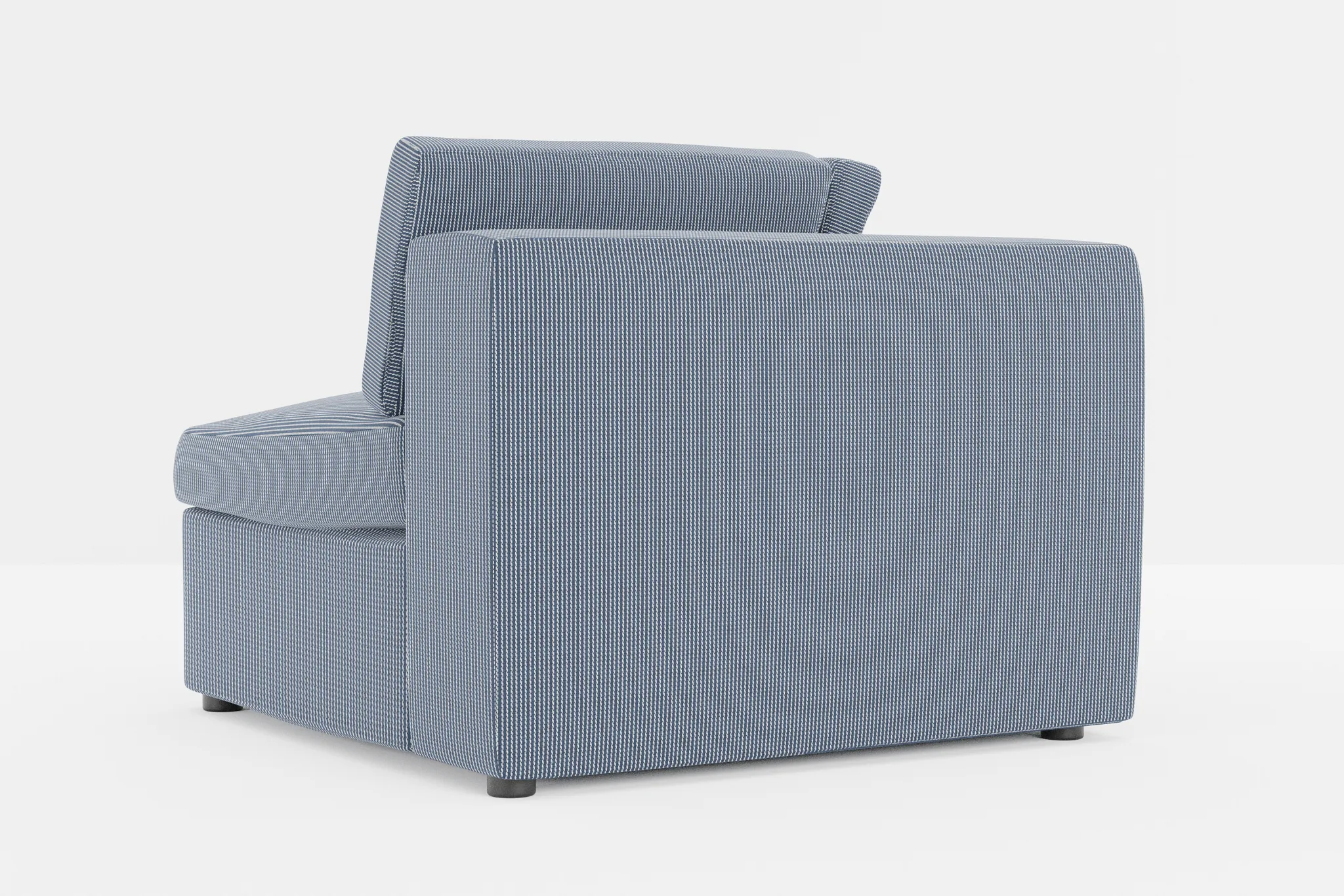 Destin Lucy Navy Fabric Corner Chair