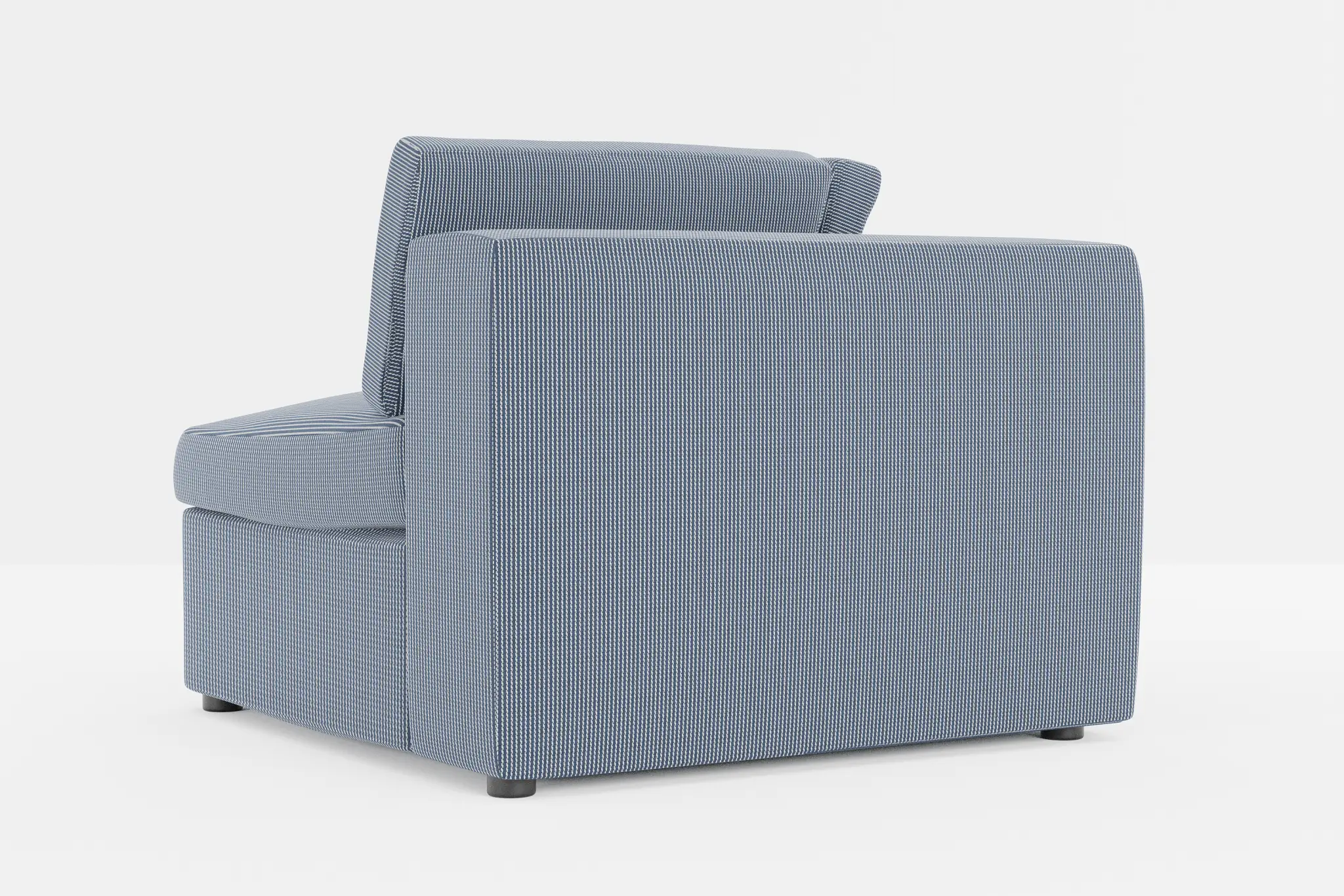 Destin Lucy Navy Fabric Corner Chair Destin Lucy Navy Fabric Corner Chair