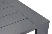 Linear Dark Gray 70" Aluminum Table & 4 Sling Side Chairs