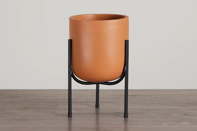 Frieda Light Orange Small Planter