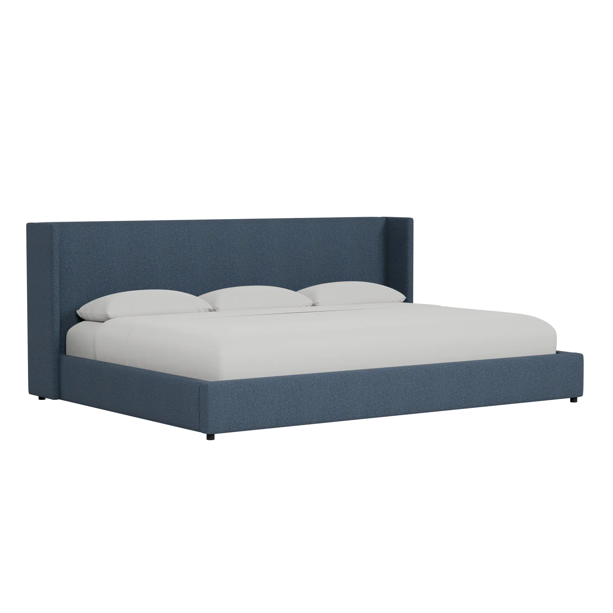 Captiva Elite Dark Blue 48" Upholstered Shelter Bed Captiva Elite Dark Blue 48" Upholstered Shelter Bed