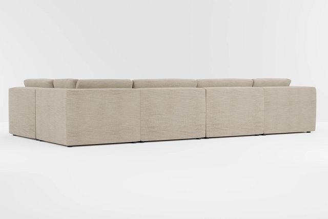 Destin Victory Taupe Fabric 8-piece Pit Sectional