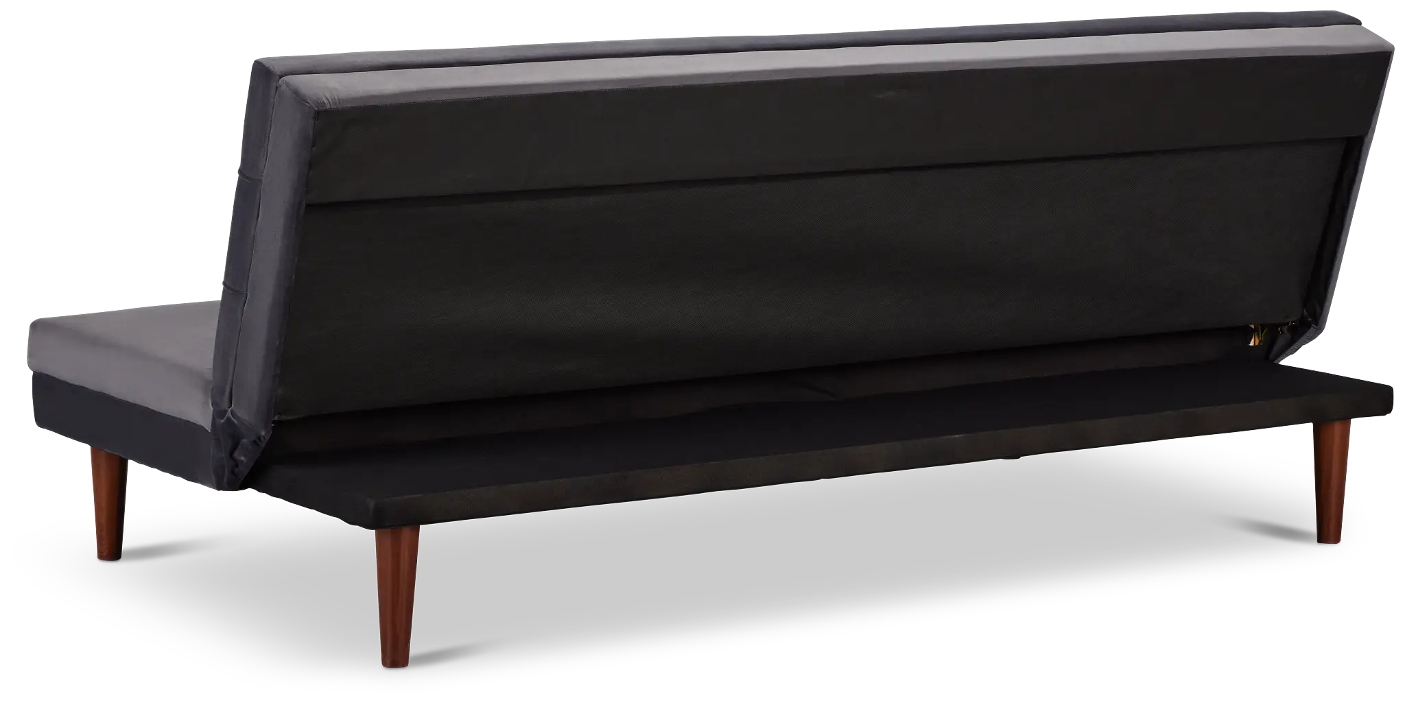 Ellie Dark Gray Velvet Sofa Futon Ellie Dark Gray Velvet Sofa Futon