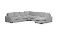 Edgewater Delray Light Gray Large Right Chaise Sectional