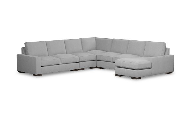 Edgewater Delray Light Gray Large Right Chaise Sectional