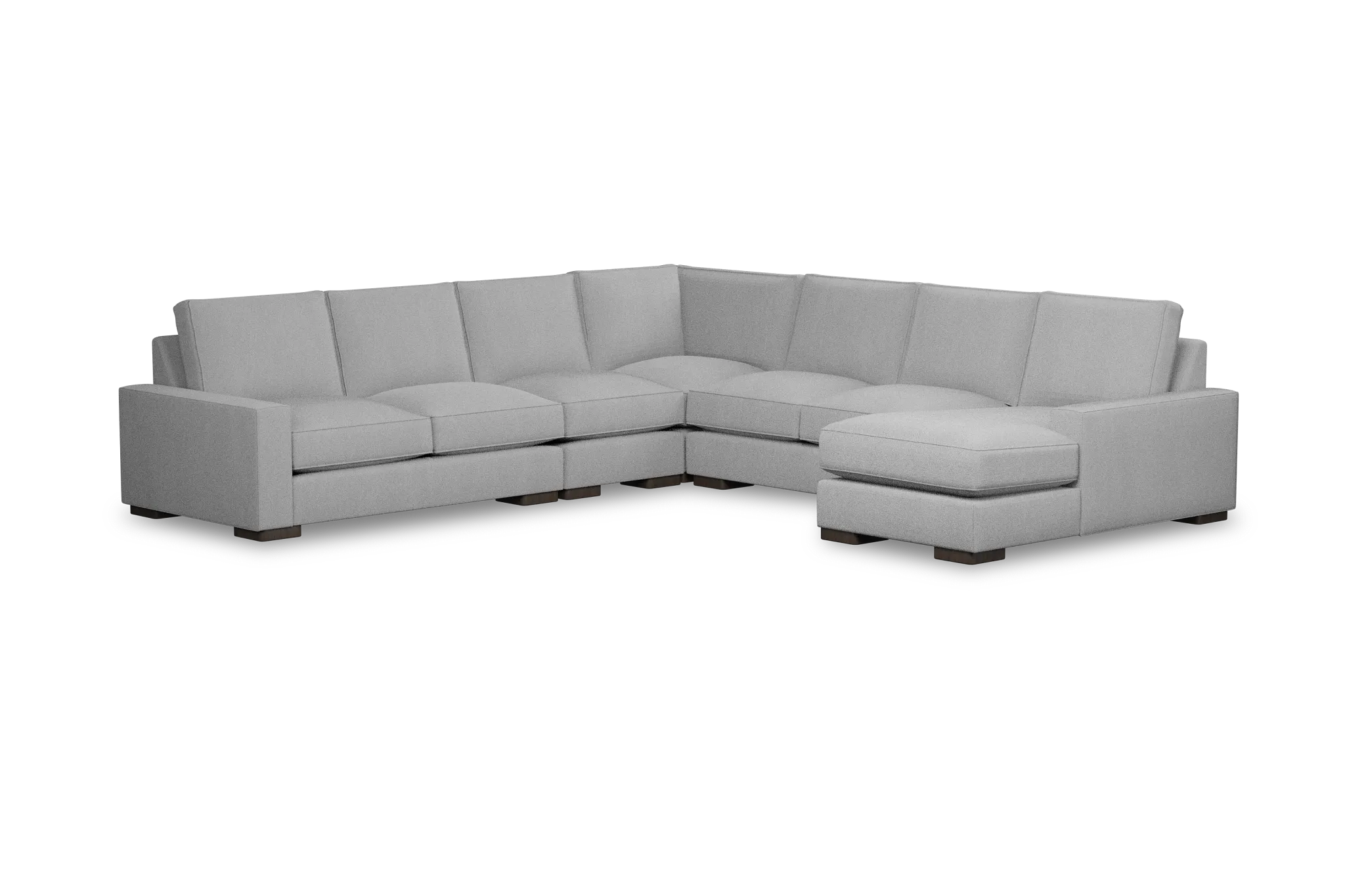 Edgewater Delray Light Gray Large Right Chaise Sectional