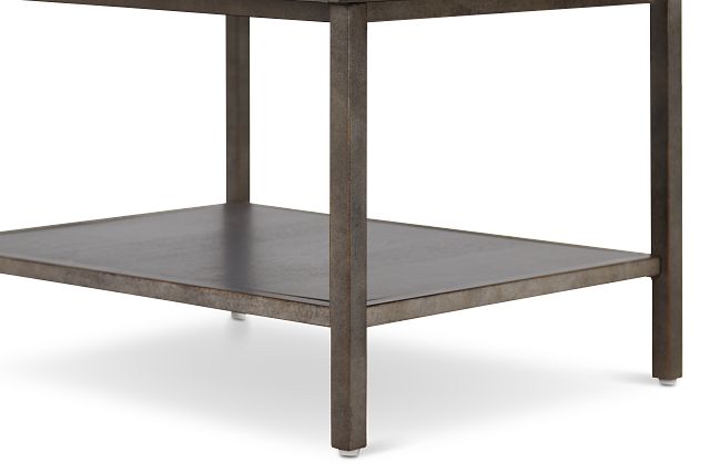 Fulton Dark Tone Wood Rectangular End Table