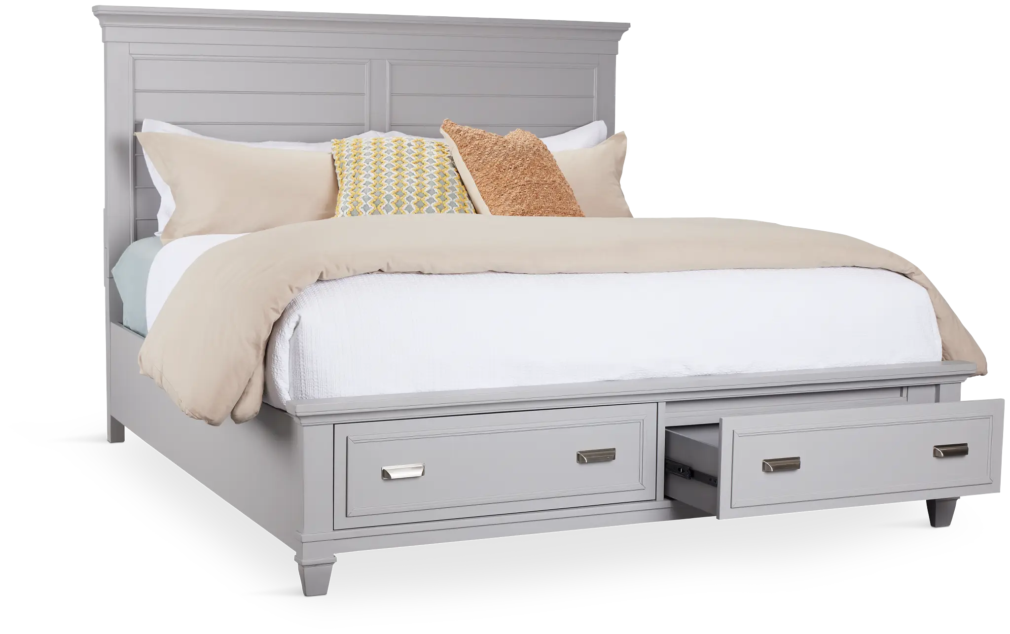 Cape Cod Gray Panel Storage Bed Cape Cod Gray Panel Storage Bed