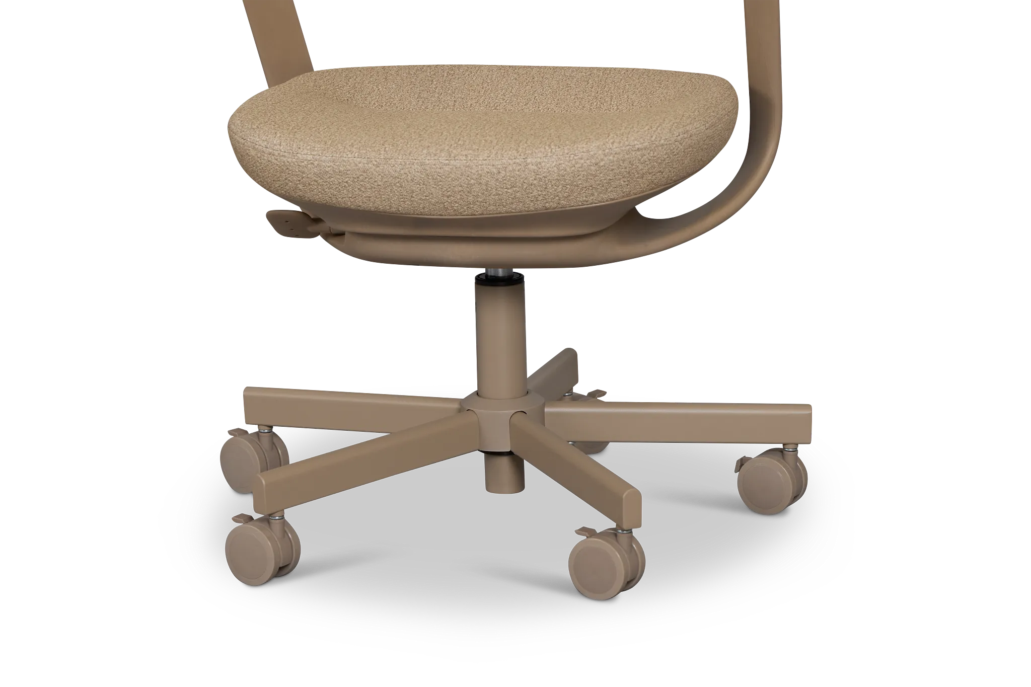 Belle Light Beige Upholstered Desk Chair