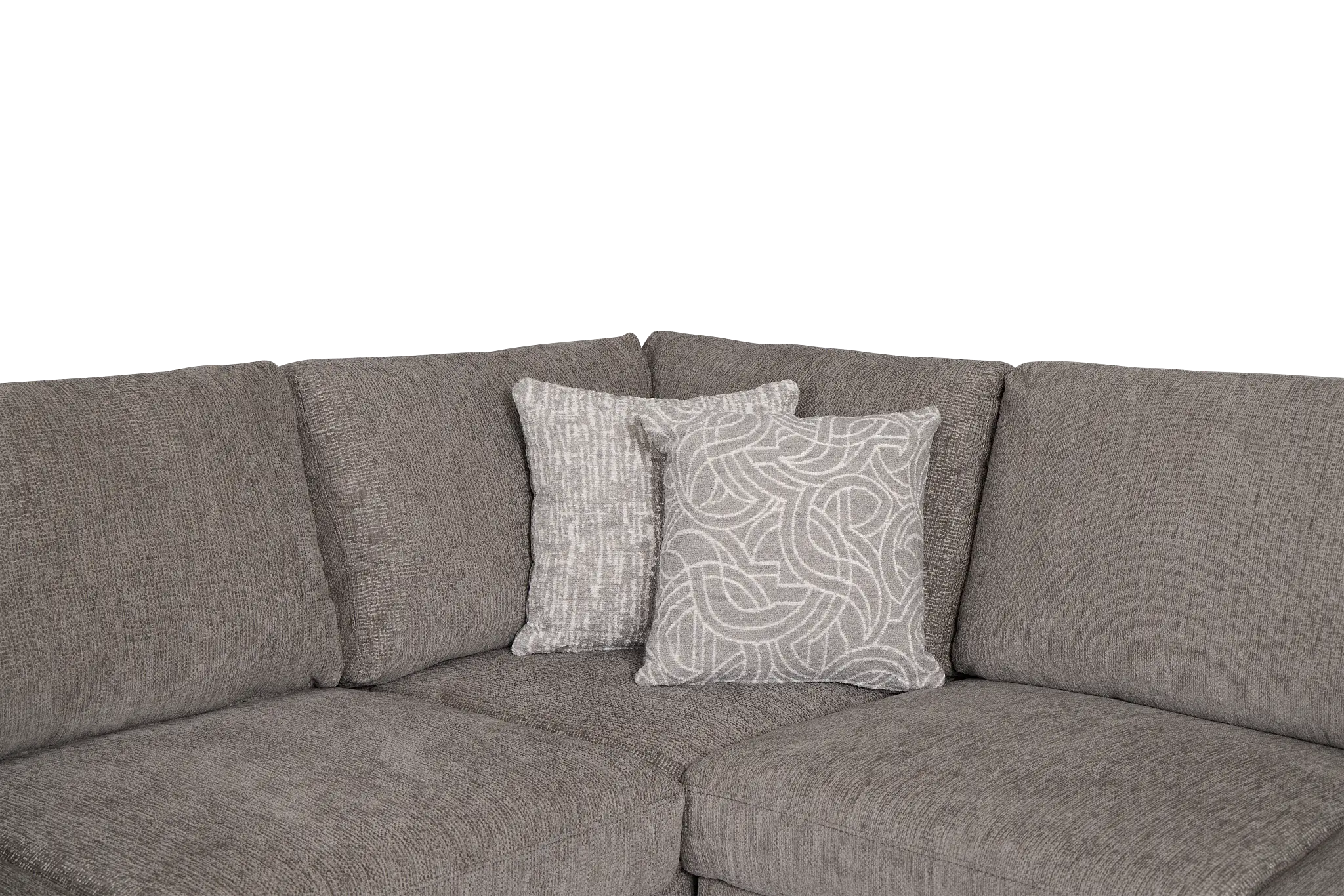 Blakely Gray Fabric Small Left Bumper Sleeper Sectional Blakely Gray Fabric Small Left Bumper Sleeper Sectional