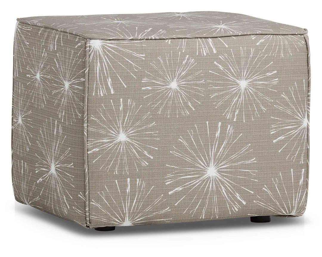 Sparks Gray Indoor/outdoor Accent Ottoman