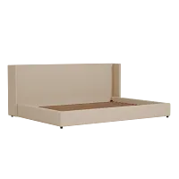 Captiva Elite Light Taupe 48" Upholstered Shelter Bed