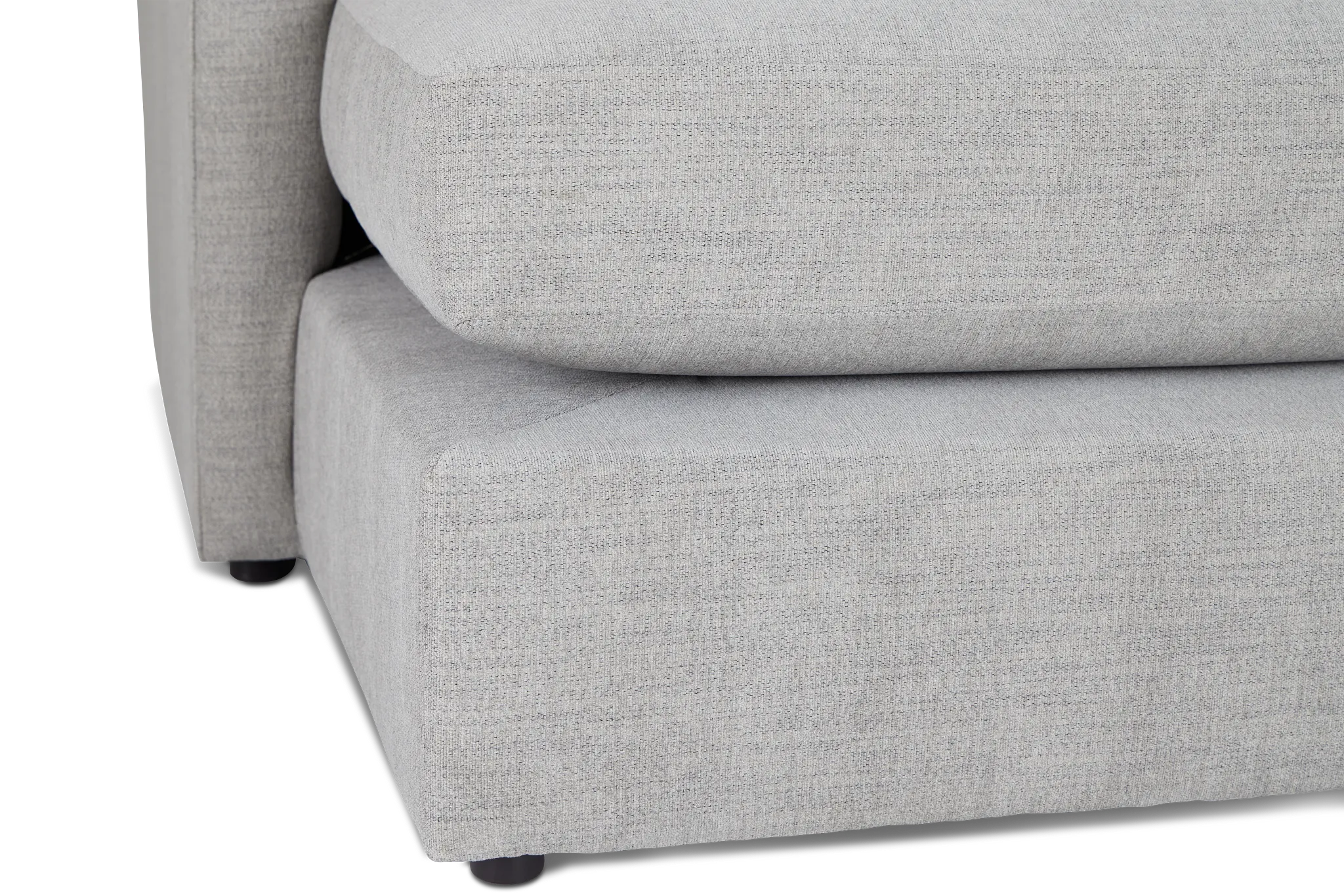 Noah Gray Fabric Small Left Chaise Sectional