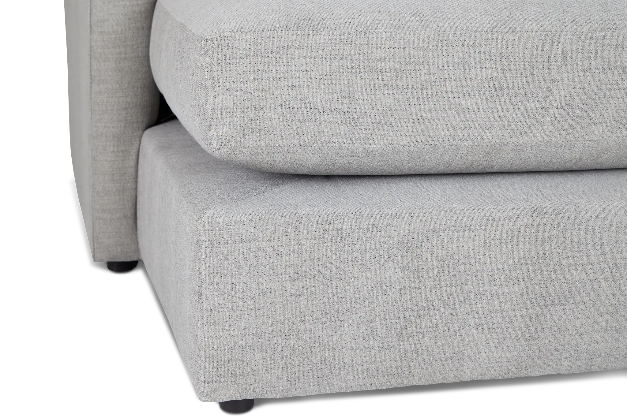 Noah Gray Fabric Small Left Chaise Sectional Noah Gray Fabric Small Left Chaise Sectional
