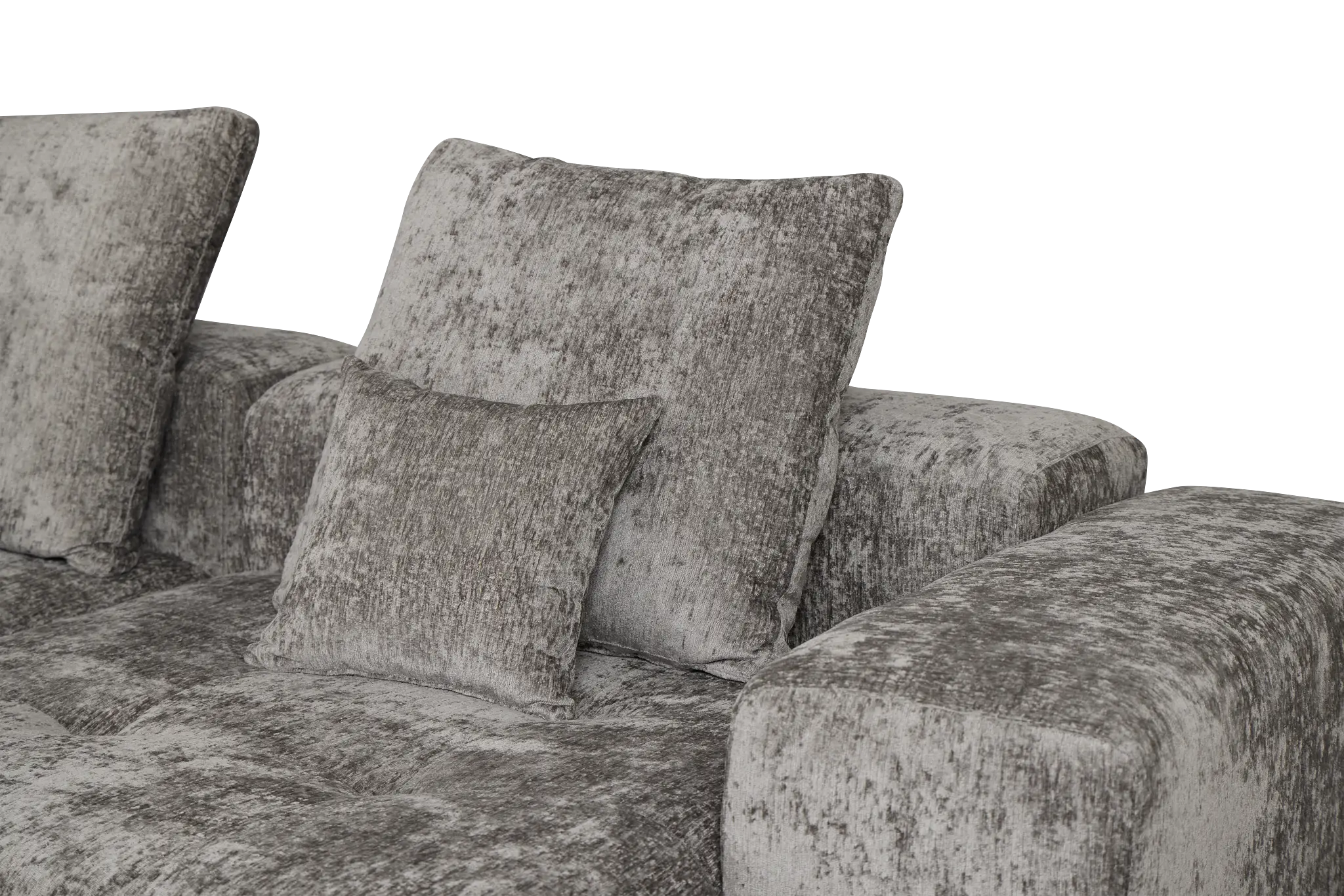 Skylar Gray Fabric Medium Right Chaise Sectional Skylar Gray Fabric Medium Right Chaise Sectional