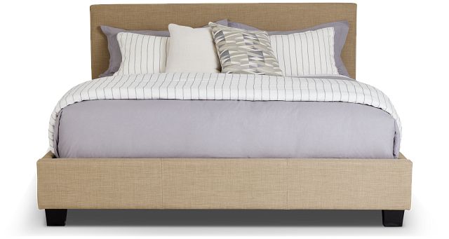 Madden Taupe Uph Platform Bed