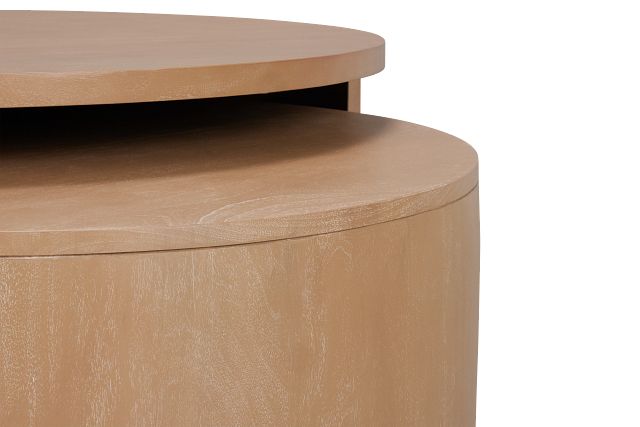 Matteo Light Tone Wood Nesting Coffee Table