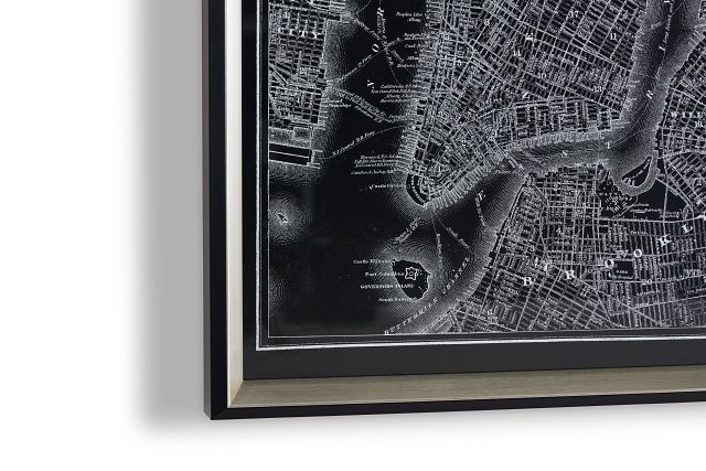 New York Black Framed Wall Art