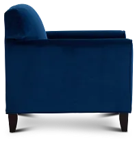 Royale Blue Fabric Accent Chair