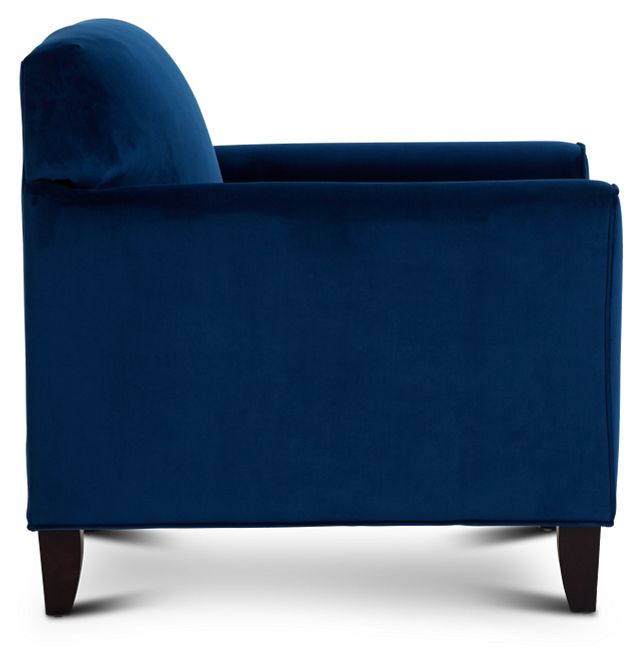 Royale Blue Fabric Accent Chair