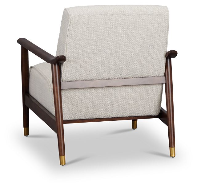 Julian Dark Beige Fabric Accent Chair