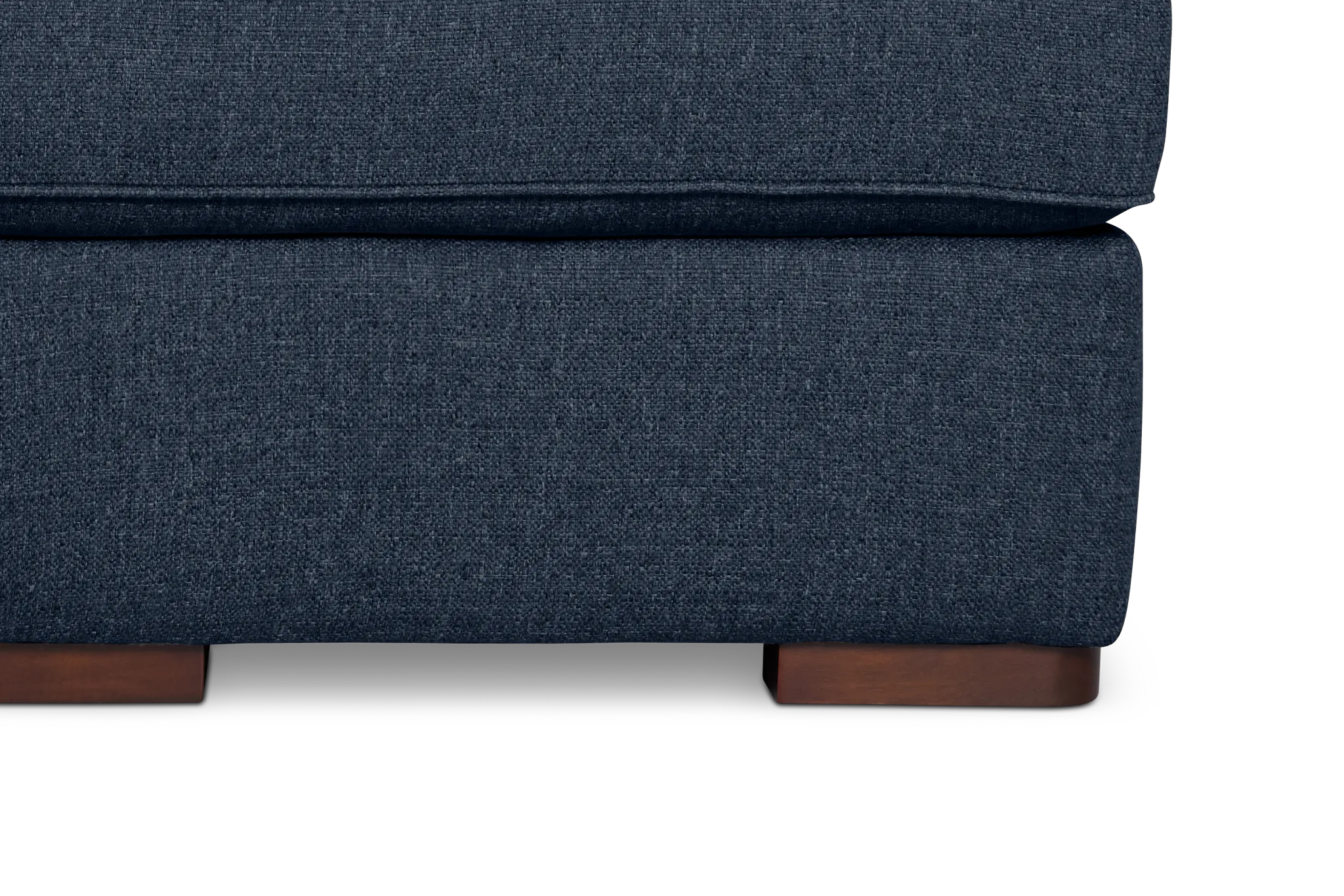 Sinclair Dark Blue Fabric Right Chaise Memory Foam Sleeper Sectional
