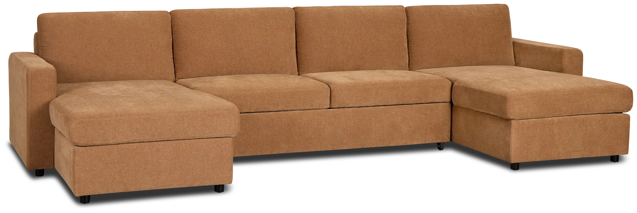 Addie Brown Fabric Double Chaise Sleeper Storage Sectional Addie Brown Fabric Double Chaise Sleeper Storage Sectional