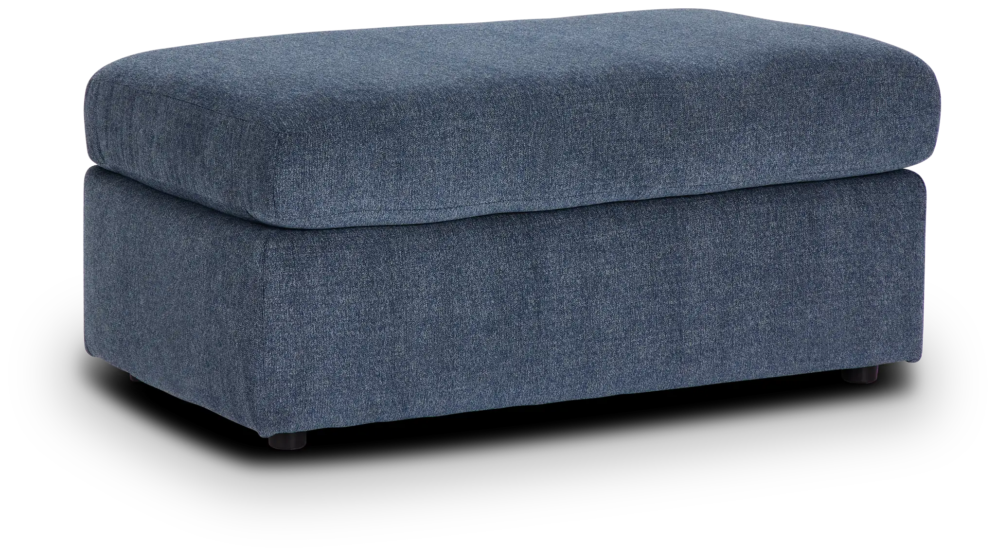 Noah Blue Fabric Ottoman Noah Blue Fabric Ottoman
