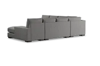 Edgewater Victory Gray Large Right Chaise Sectional