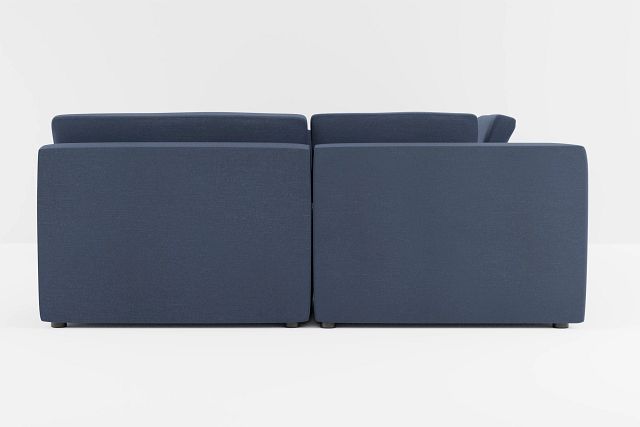 Destin Peyton Dark Blue Fabric 8-piece Pit Sectional