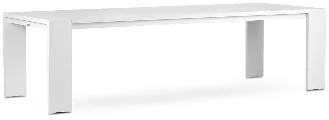 Linear White 110" Rectangular Table Linear White 110" Rectangular Table