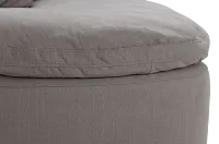 Orbit Gray Micro Swivel Accent Chair