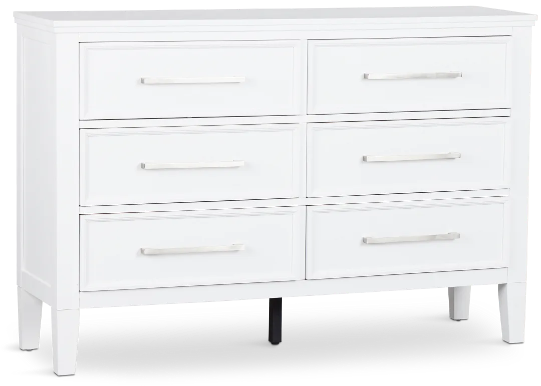 Seabrook Small White Drawer Dresser