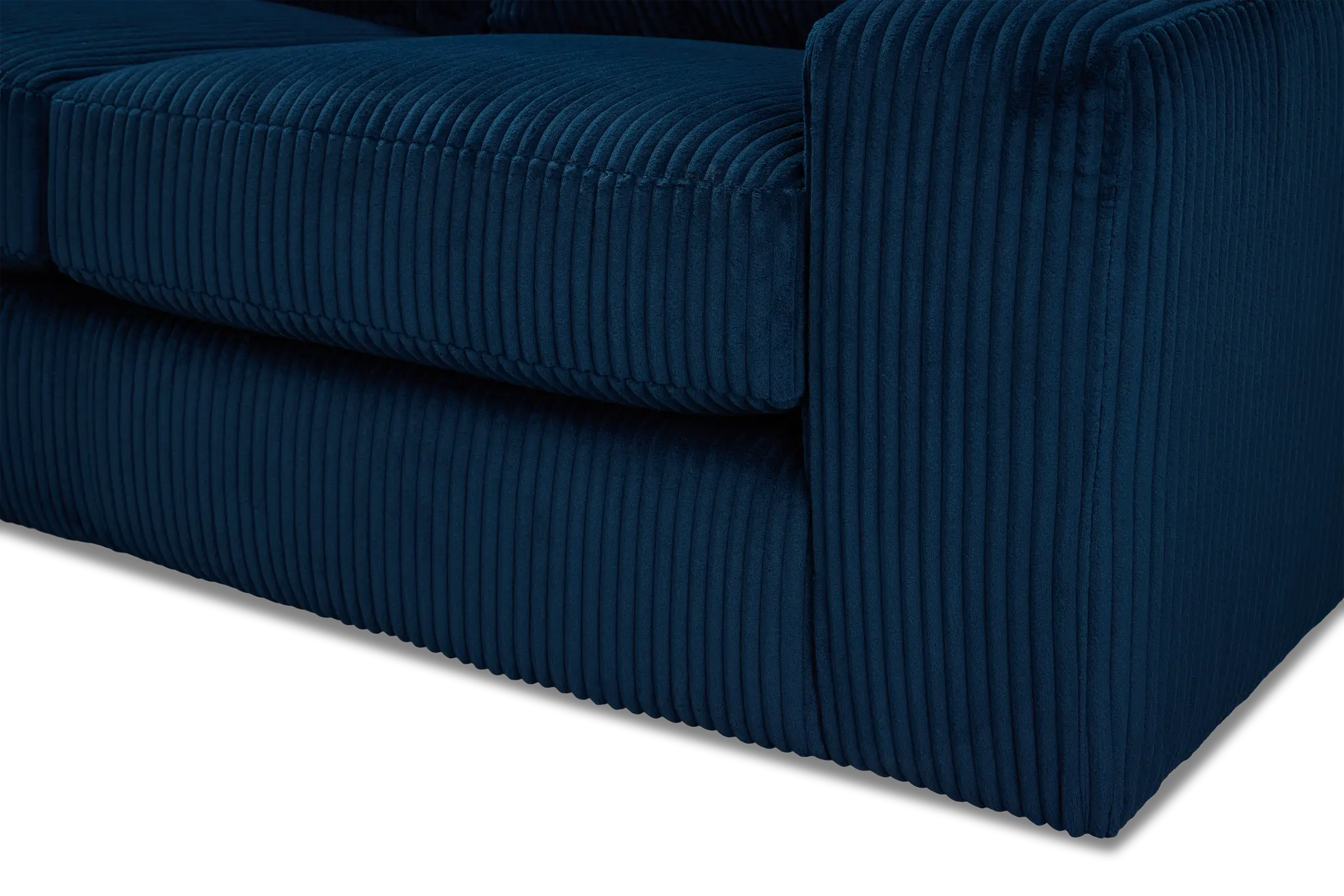 Charlie Dark Blue Fabric Medium Left Chaise Sectional Charlie Dark Blue Fabric Medium Left Chaise Sectional