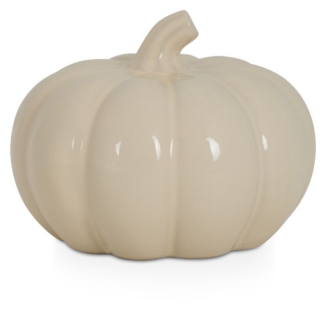 Pumpkin White Small Tabletop Accessory