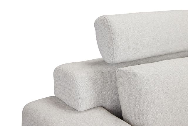 Onyx Light Gray Fabric Sofa