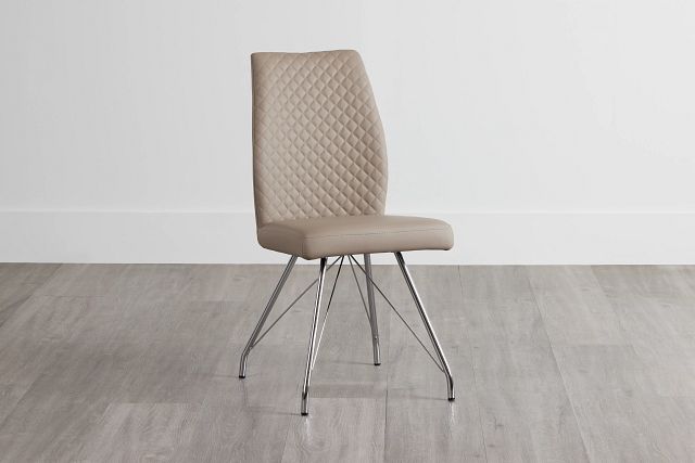 Lima Taupe Upholstered Side Chair