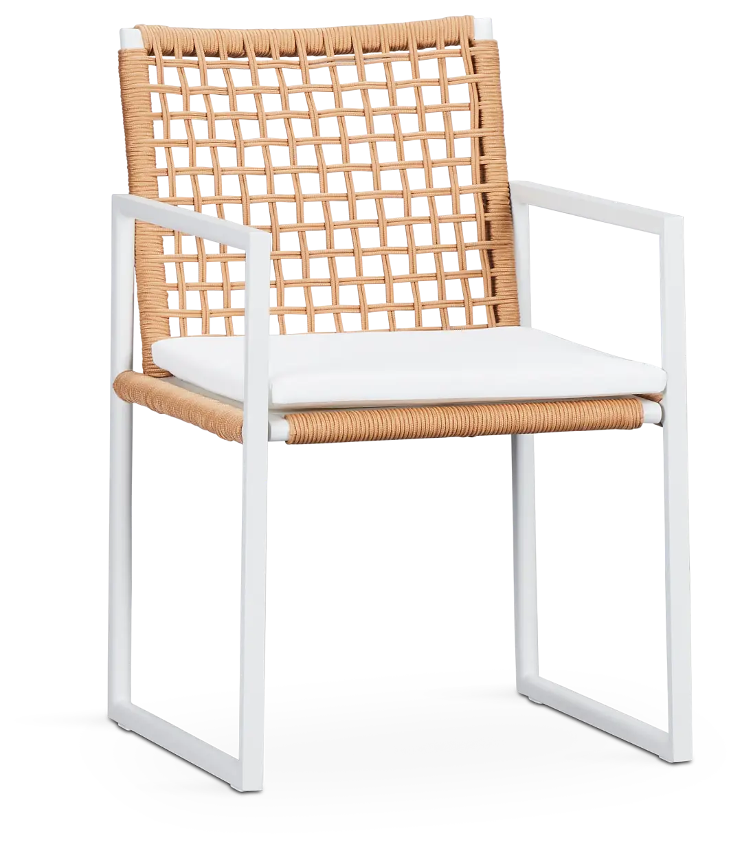 Sunrise White Aluminum Arm Chair Sunrise White Aluminum Arm Chair