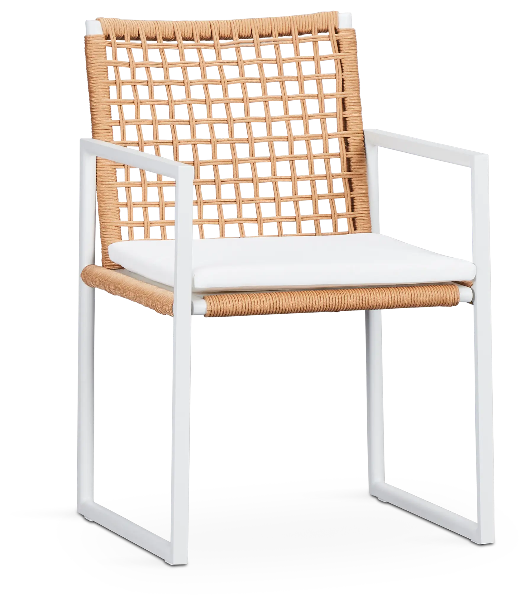 Sunrise White Aluminum Arm Chair Sunrise White Aluminum Arm Chair