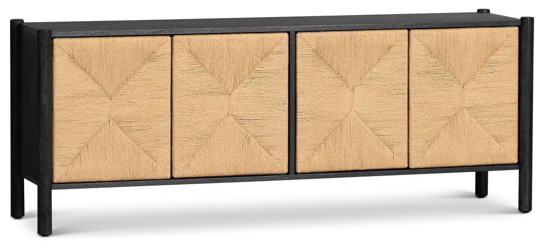 Santorini Black 71" Tv Stand