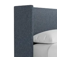 Captiva Maguire Blue 48" Upholstered Shelter Bed